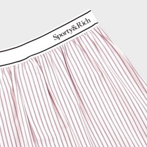 SPORTY & RICH SERIF LOGO BOXER SHORT S.